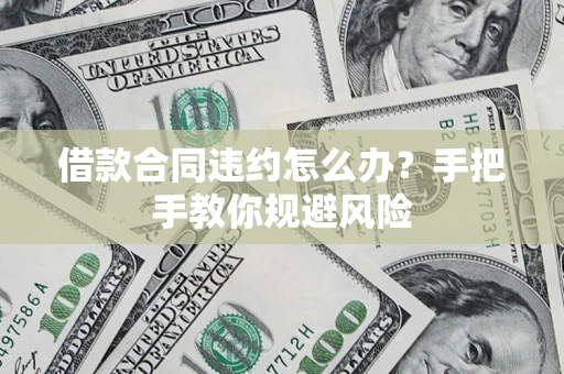 武汉借款合同违约怎么办？手把手教你规避风险