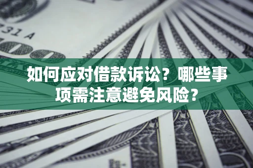 武汉如何应对借款诉讼？哪些事项需注意避免风险？