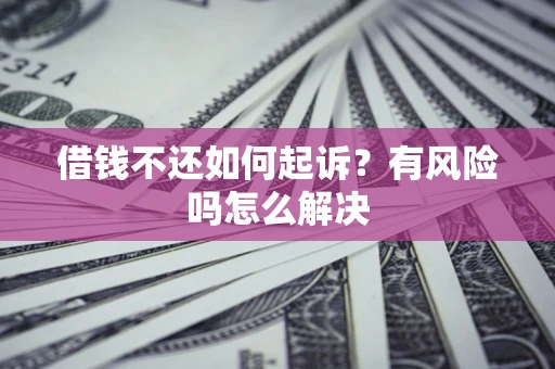 武汉借钱不还如何起诉？有风险吗怎么解决