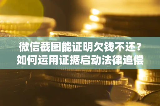 武汉微信截图能证明欠钱不还？如何运用证据启动法律追偿程序？
