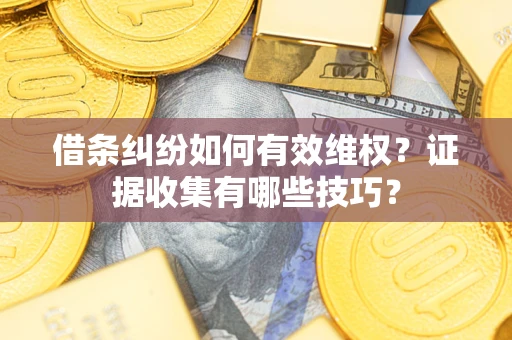 武汉借条纠纷如何有效维权？证据收集有哪些技巧？